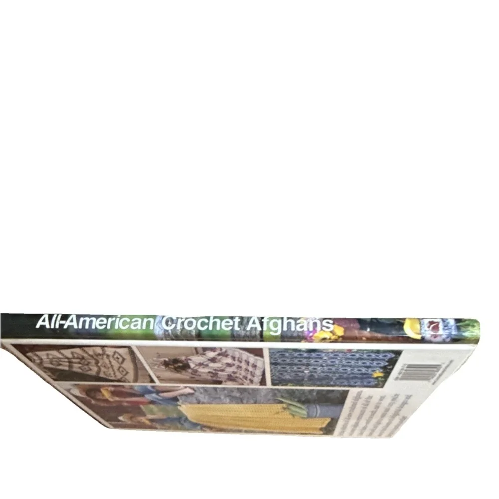 House of White Birches ALL-AMERICAN Crochet Afghans Pattern Book Home & Garden